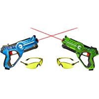 Set de Batalla láser Impulse Laser Battle edición Especial con 2 Gafas AGETECH® SuperView (Azul-Verde)